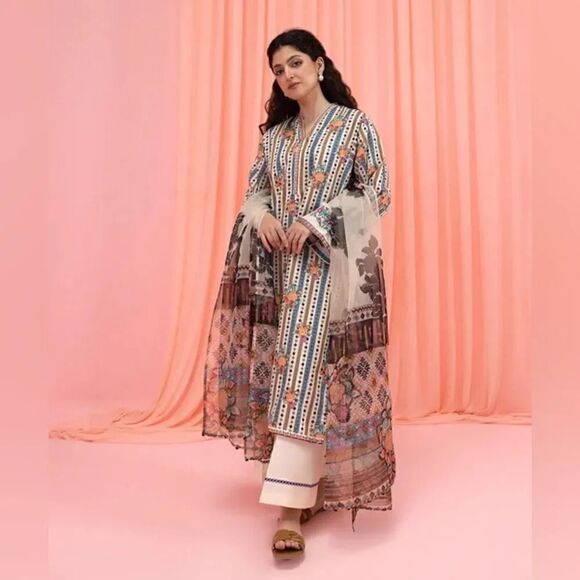 SAPPHIRE PAKISTANI AUTHENTIC DESIGNER DRESS 3 PIECE - Picture 1 of 8